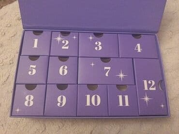 Advent calendar 12 denelik bos kutu