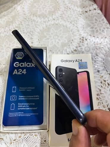 huawei p40 lite: Samsung Galaxy A24 4G, 128 GB, rəng - Qara, Barmaq izi — 4
