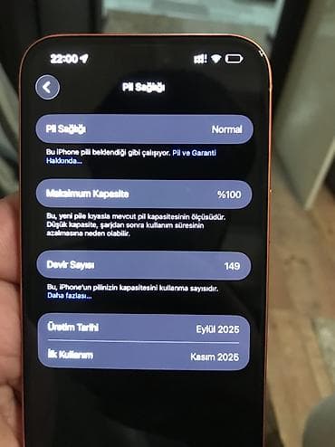 14 pro max 14 pro: IPhone 17 Pro Max, 256 GB, Narıncı, Zəmanət, Face ID, Sənədlərlə — 10