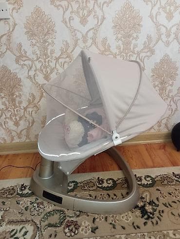 pendir: Elektriklə işləyən beşik/sallanan kreslo – Cool Baby - Rəng: açıq — 2
