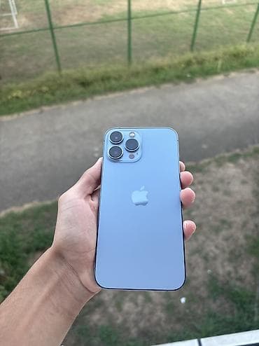 moto usda: IPhone 13 Pro Max, 256 GB, Sierra Blue, Simsiz şarj, Face ID, Sənədlərlə — 1