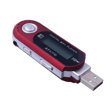 mp3 player: Radiolu MP3 player. Ekranı və idarəetmə düymələri var. USB girişi — 7