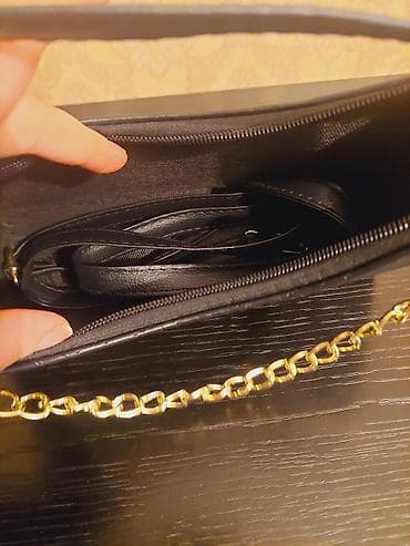 Çantalar: Yeni qara çanta satilir islenmeyib — 3