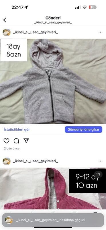 predo pampers 1: Uşaq geyimləri paketi – müxtəlif ölçü və modellər - Sarı rəngli — 52