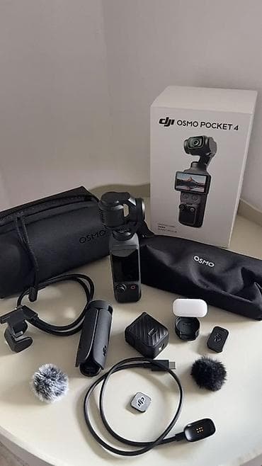 dji mic 2: DJI Osmo Pocket 4 – portativ 3-oxlu stabilizatorlu kamera seti — 1