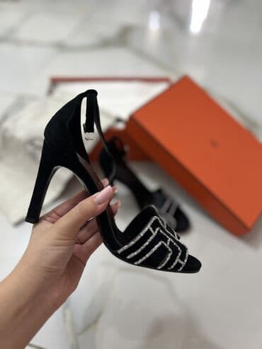 женские демисезонные замшевые ботфорты: Туфли, Размер: 37.5, цвет - Черный, Новый — 5