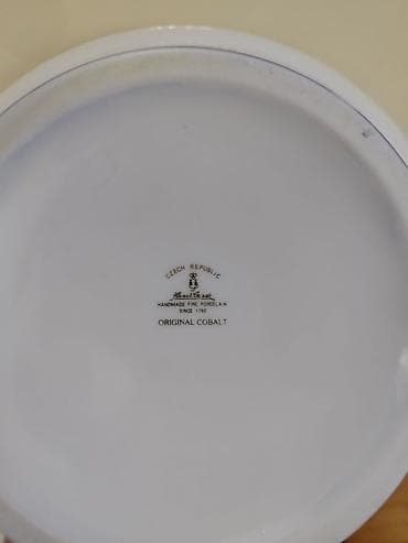 sufre bezekleri: Tort və şiriniyyat qabı, rəng - Mavi, Farfor, Çexiya — 3