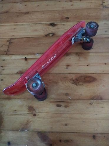 Скейтборды: Plastik kruizer skeytbord - Rəng: şəffaf qırmızı - Gövdə: sürüşməyə — 3