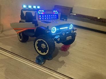 elekt: Uşaq üçün elektrikli off-road maşın - Korpus: Jeep üslubunda, iri — 4
