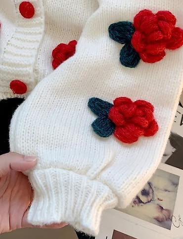 cool geyimler: • SİFARİŞLƏ GƏTİRİLİR • Qadınlar üçün ağ trikotaj kardiqan — 3