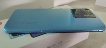 Elektronika: Redmi 10A 4/128 GB. Telefon işlək vəziyyətdədir. Ekranda çat var, arxa — 4