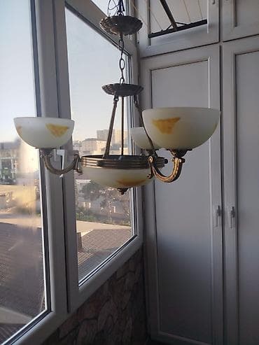 lent işıqlar: Çılçıraq, 4 lampa, Metal — 3