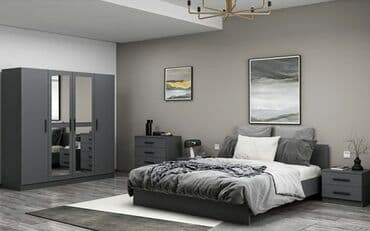 кровать двухспальная: 2 односпальные кровати, Трюмо, Шкаф, 2 тумбы, Турция, Новый — 1