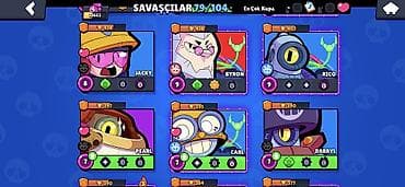 Brawl Stars oyun hesabı – geniş döyüşçü kolleksiyası Xüsusiyyətlər: - — 9