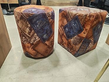 bufik: Pufik oturacaq, Parça, rəng - Narıncı, Kredit yoxdur, Çatdırılma yoxdur — 2