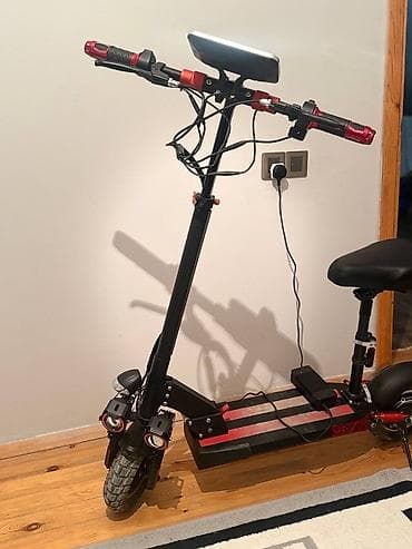 samokat elektron: Elektrik skuter – güclü LED işıqlarla, iri displeyli idarəetmə paneli — 4