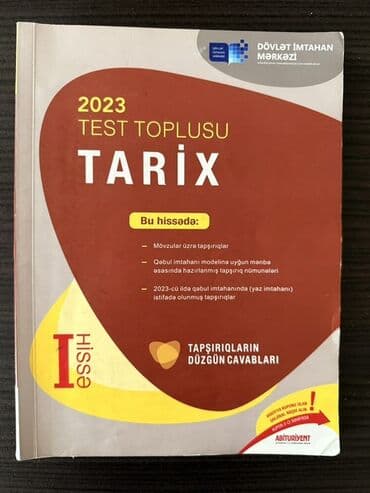 Ümumi Tarix Testlər 9-cu sinif, DİM, 1-ci hissə, 2023 il lalafo.az -da Ümumi Tarix Testlər 9-cu sinif, DİM, 1-ci hissə, 2023 il