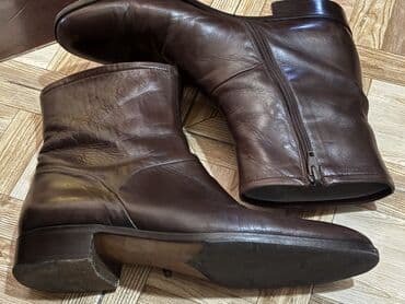 Bruno Magli botları, - Klassik qara-qəhvəyi yarımçəkmə - Brend: Bruno