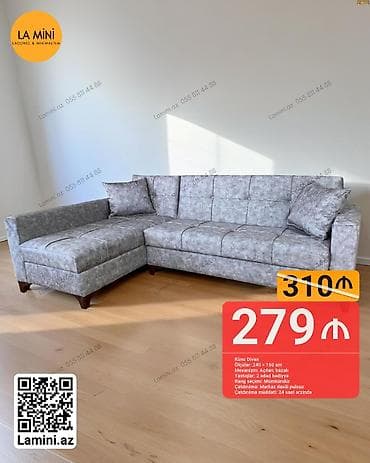 mini dolablar: Künc divan, Açılan, Bazalı, Şəhərdaxili pulsuz çatdırılma — 1