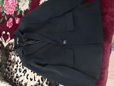 qadın jaketləri: Qara qadın blazer jaket - Klassik dizayn, 1 düyməli bağlanma - İki — 2