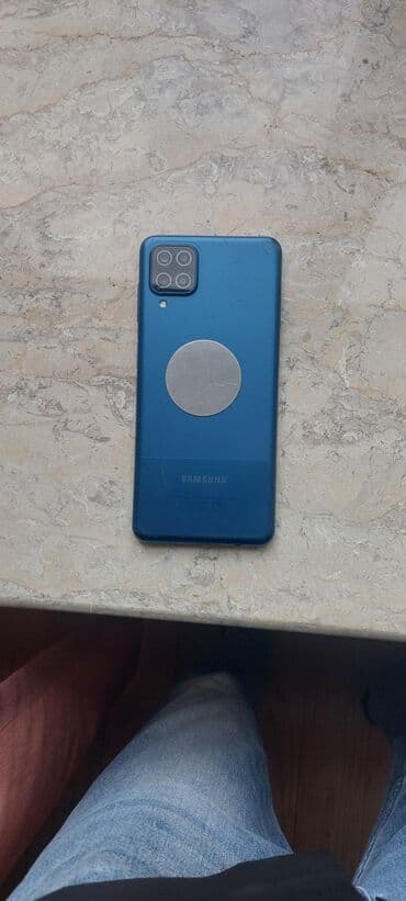 Samsung: Samsung Galaxy A12, 64 GB, rəng - Göy, İki sim kartlı, Barmaq izi