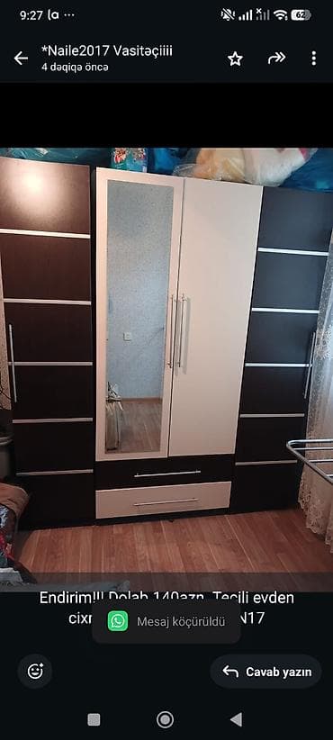 Endirim!!! Dolab 140azn. Tecili evden cixmalidir. Unvan Bine. *N17 lalafo.az -da Endirim!!! Dolab 140azn. Tecili evden cixmalidir. Unvan Bine. *N17