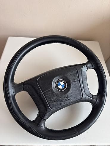 multi sukan: BMW sükan çarxı – SRS Airbag ilə - Orijinal BMW sükan çarxı, mərkəzdə — 3