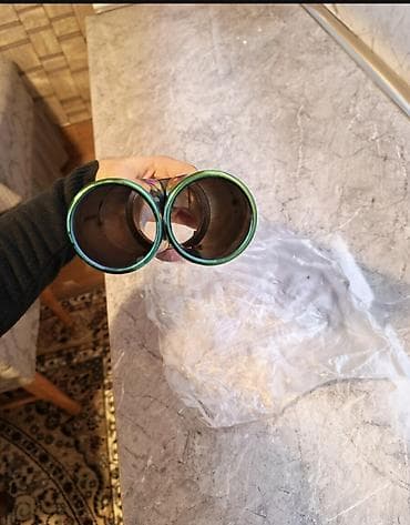 ehtiyat hiseler: İkili egzoz ucu – “burnt tip” rəng effektli - Növ: Universal ikili — 3