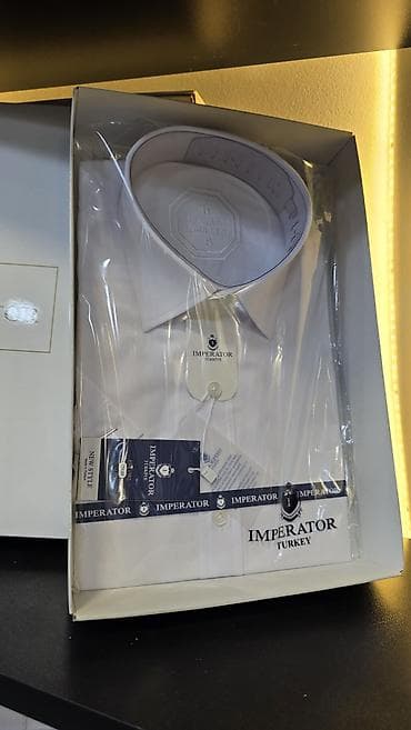 Imperator Turkey kişi köynəyi - Rəng: ağ - Model: Regular Fit - Yaxa