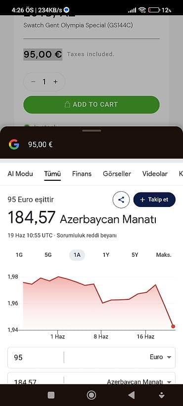 bas: Yeni, Qol saatı, Swatch, rəng - Göy — 6