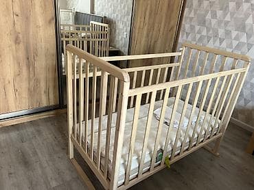 korpe carpayisi: Oğlan və qız üçün, Dördbucaq, Beşik, Dəstsiz, Matras ilə, Yellənmə mexanizmsiz — 2