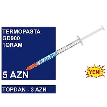 Termopasta "GD900 1qram" ⭐Termopasta GD900 1qram – 5 AZN (Topdan 3