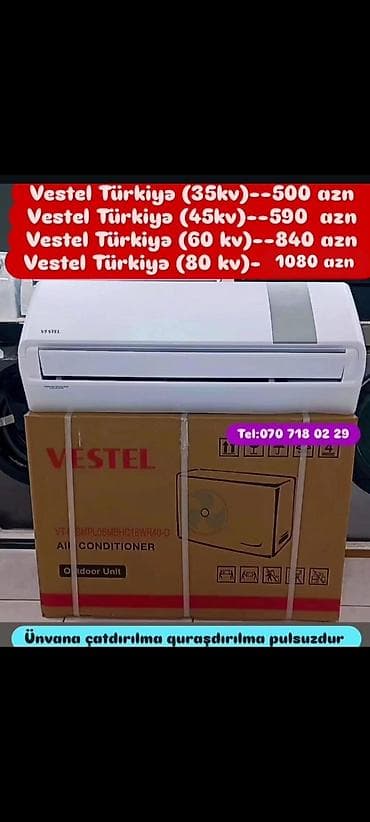 qaqa desti: Kondisaner anbardan satiş.Quraşdirilma pulsuz.30-35kv -490 azn.1-3 ilə — 5