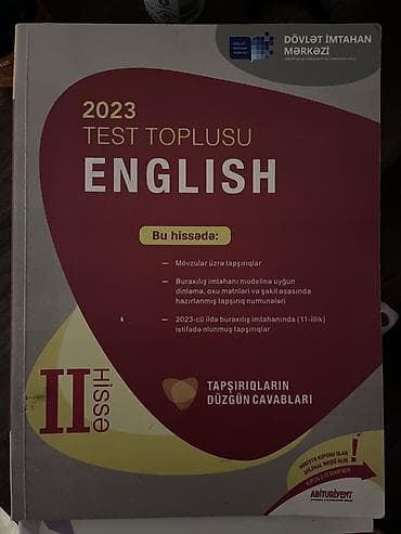 aze: Azərbaycan dili Testlər 11-ci sinif, DİM, 2-ci hissə, 2023 il — 4