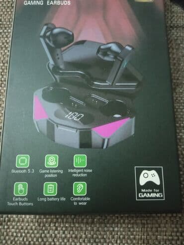 simsiz qulaqcıq: Gaming üslublu TWS simsiz qulaqlıq - Futuristik dizaynlı, zirehvari — 5