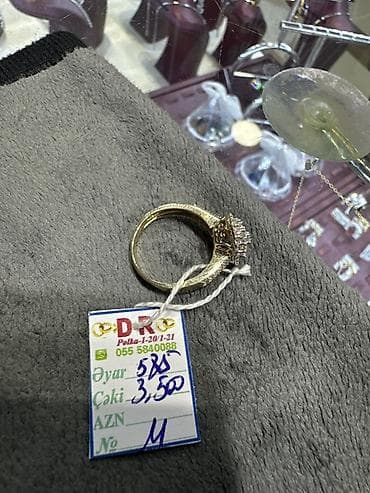 Üzük, Sarı qızıl, 585 Əyar, 0-0.25 Karat — 5