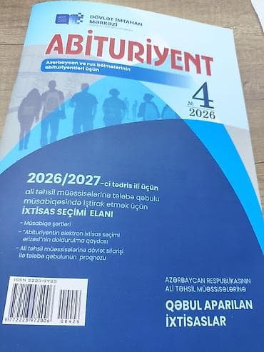 Jurnallar: Məhsul: “Abituriyent” jurnalı, №4, 2026 Təsvir: - Nəşriyyat: Dövlət — 1