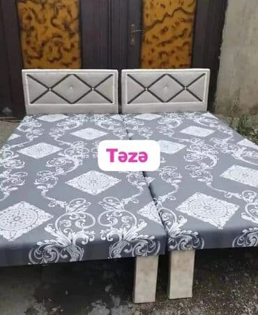 şəxsi əşya: Təzə çarpayılar. 1 nəfərlik çarpayılar 60manat. 2 nəfərlik taxt — 1