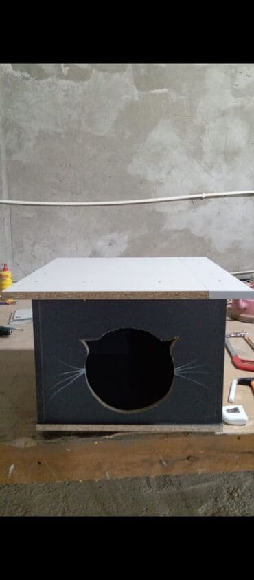 Məhsul: Pişik evi / pişik üçün qapalı yuva - Material: Laminat/LDSP