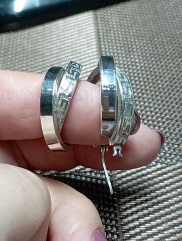 tek qas sirga modelleri: Sırğa, Gümüş — 2