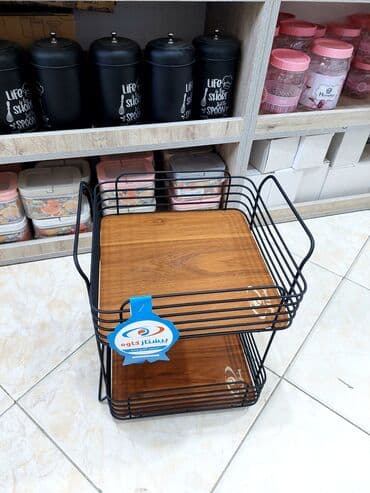 Mətbəx aksesuarları: Meyvə-tərəvəz yiğmaq uçun tekerli şkaf
3 mertebe tekerli — 6