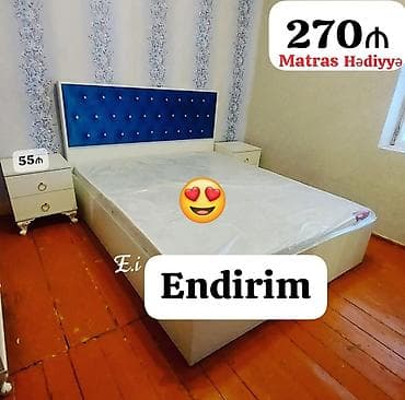 carpayı matras: Yeni, İkinəfərlik çarpayı, Matras ilə — 1