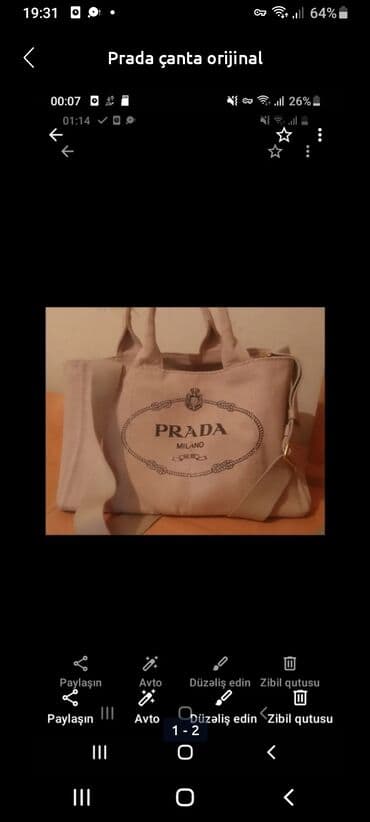 irshad telecom is saatlari: Çanta. prada — 1