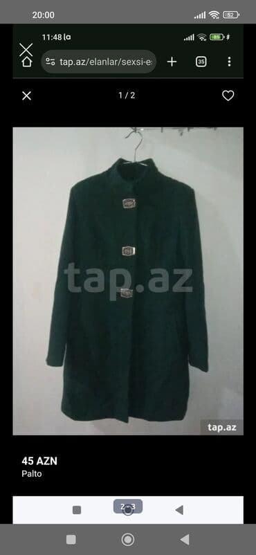 Dəstlər, kostyumlar: Palto, M, rəng - Yaşıl — 2