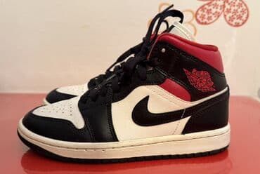 Gözəllik və sağlamlıq: Nike Air Jordan 1 Mid (Black/White/Red) - Model: Air Jordan 1 Mid - — 1