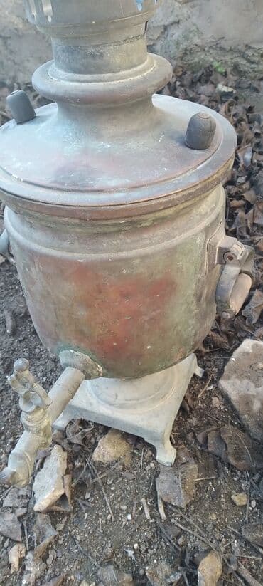 qedimi qol saatı: Qədim samovar, 11111 il, Latun, Vəziyyəti: Qənaətbəxş — 2