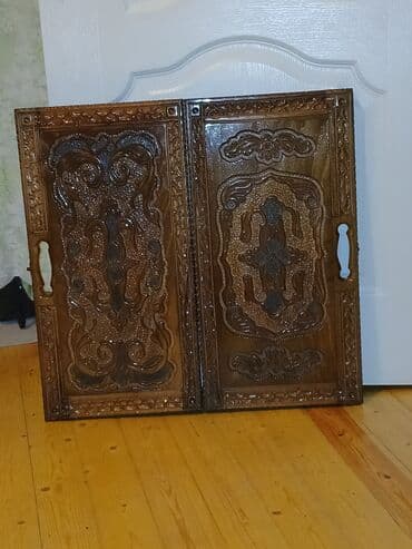 nerdtaxta: Taxta nərd-taxta dəsti - Material: bərk ağacdan hazırlanmış, əl — 1