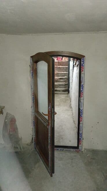 qapı ev ucun: Tualet üçün İşlənmiş Plastik qapı 80x205 sm Zamok ilə, Zəmanətsiz, Ödənişli quraşdırma, Ödənişli çatdırılma, Rayonlara çatdırılma — 9