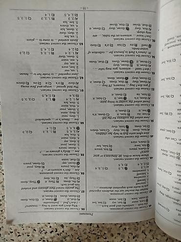 Testlər: İngilis dili Testlər 11-ci sinif, DİM, 1-ci hissə, 2023 il — 3