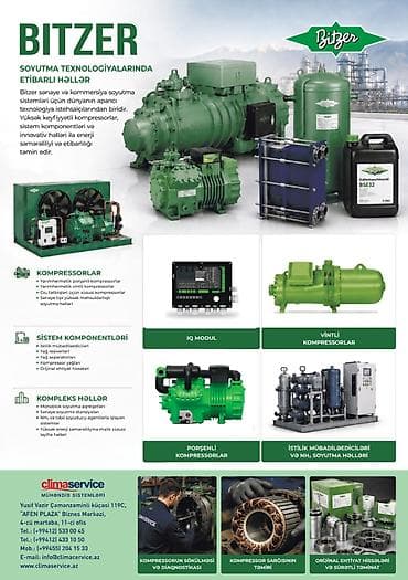 Kompressorlar: BITZER KOMPRESSORLARI VƏ SOYUTMA SİSTEMLƏRİ – RƏSMİ TƏCHİZATÇI — 1
